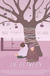 In between poster (sound design by Uladzimir Taukachou, New York)